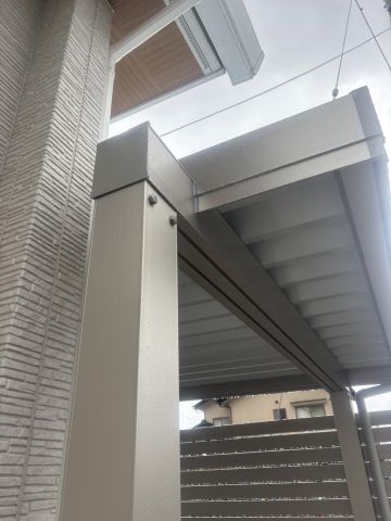 アルミカーポートを活用したオリジナル自転車小屋