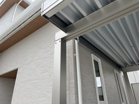 アルミカーポートを活用したオリジナル自転車小屋