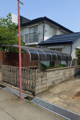 片持ち梁のカーポートの建替えリフォーム