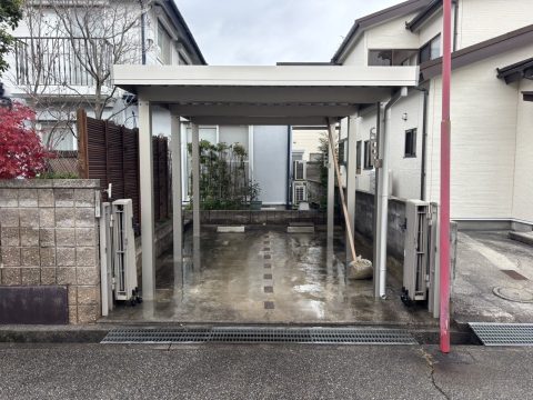 片持ち梁のカーポートの建替えリフォーム